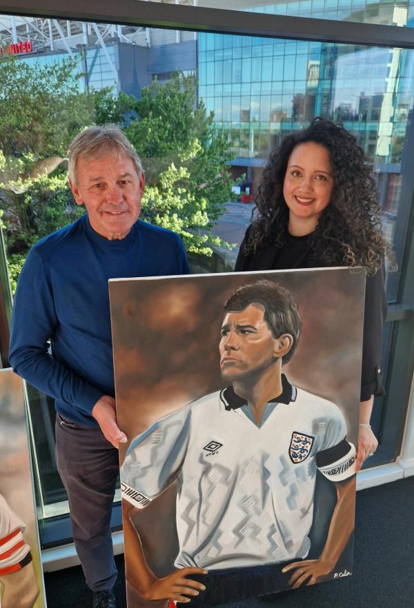 Signed Bryan Robson Original Oil Painting (70cm x 100cm)